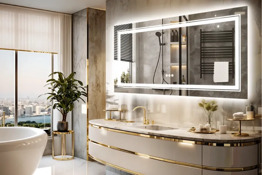 wall mounted vanity mirror