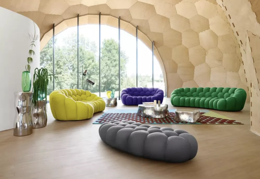 Bubble Blue Couch