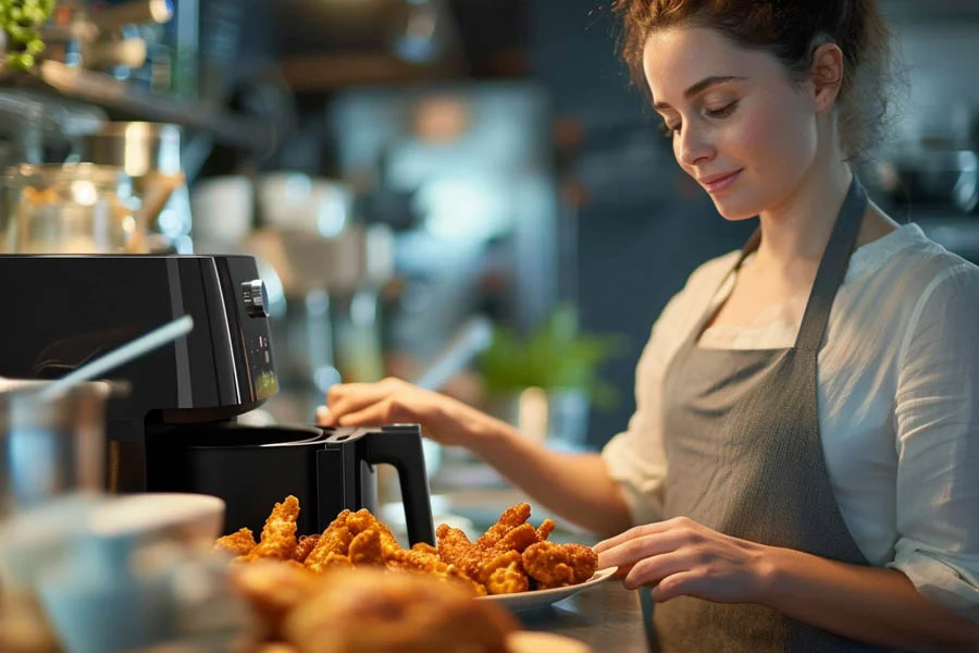 A Large Air Fryer