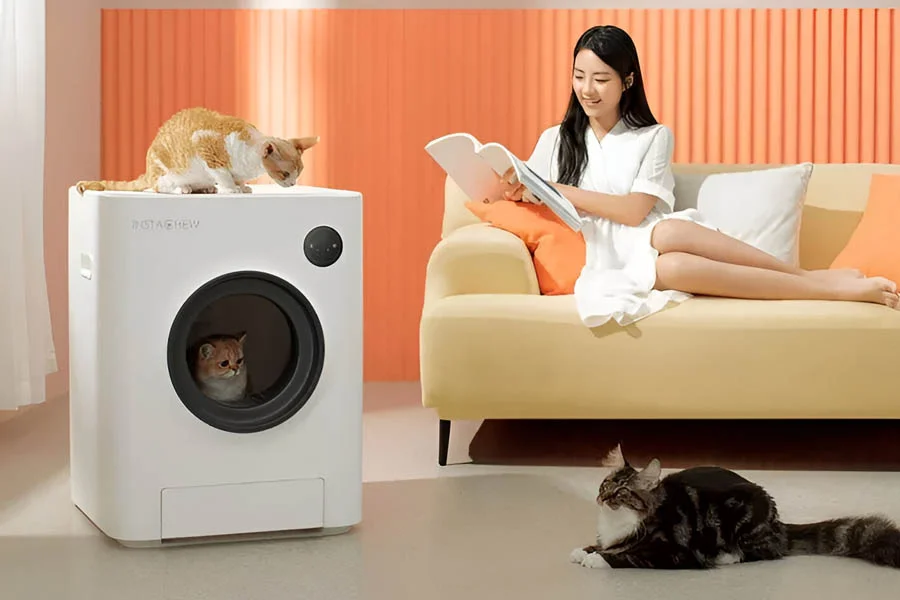 Auto Clean Kitty Litter Box